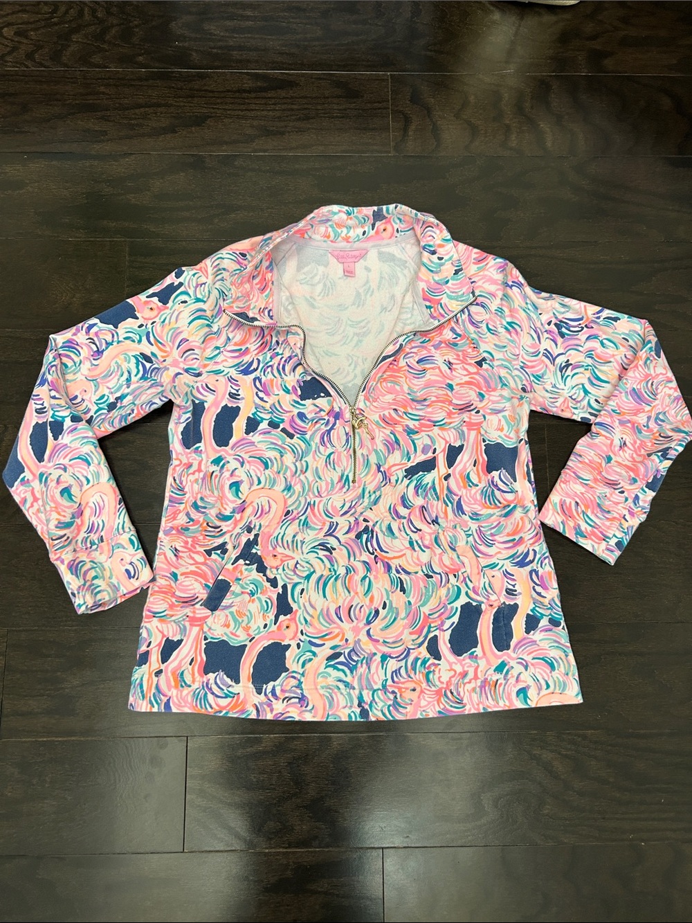 Lilly Pulitzer Mint, Pink and Coral Printed Pullover